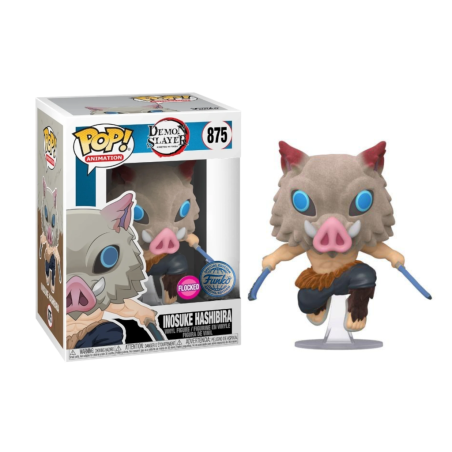 DEMON SLAYER - Pop N° 875 - Inosuke Hashibira Flocked SE avec Chase