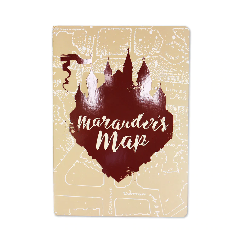 HARRY POTTER - Carte du Maraudeur - Cahier A5