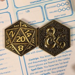 DUNGEONS & DRAGONS - Pièce collector en métal