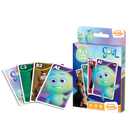 DISNEY SOUL - Jeu de cartes 4 en 1