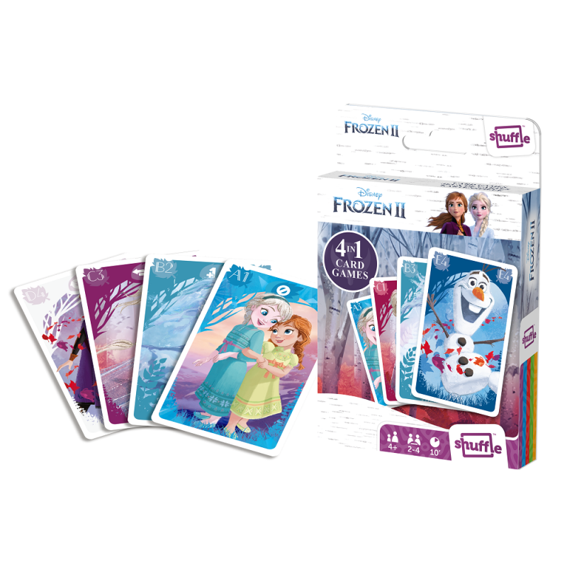 FROZEN 2 - Jeu de cartes 4 en 1