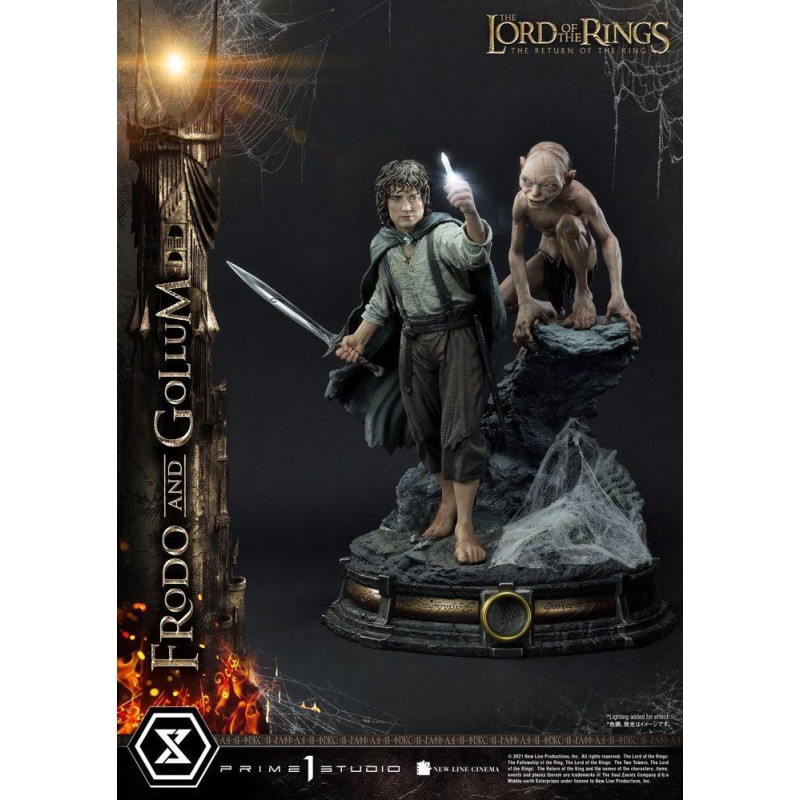 LE SEIGNEUR DES ANNEAUX - Frodo & Gollum Bonus Ver. - Statuette 46cm