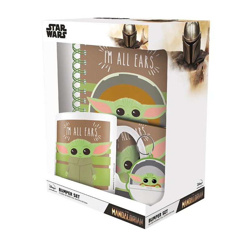 THE MANDALORIAN - I'm All Ears - Gift Set mug, cahier, porte-clés