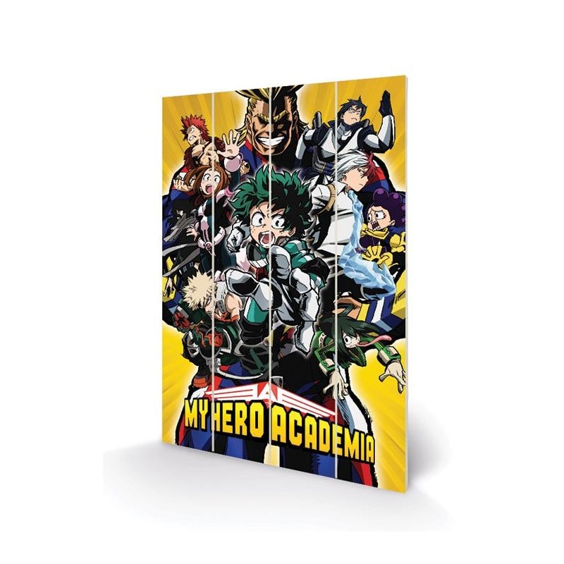 MY HERO ACADEMIA - Heroes - Impression sur bois 40x59cm REPROD