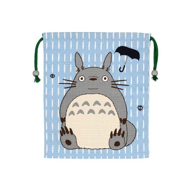 GHIBLI - Mon voisin Totoro - Sacoche Tissu bleu 14x17cm