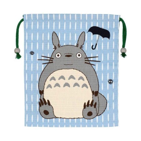 GHIBLI - Mon voisin Totoro - Sacoche Tissu bleu 14x17cm
