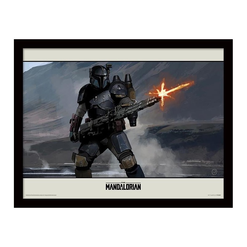 STAR WARS - The Mandalorian : Shoot - Impression encadrée 30x40cm