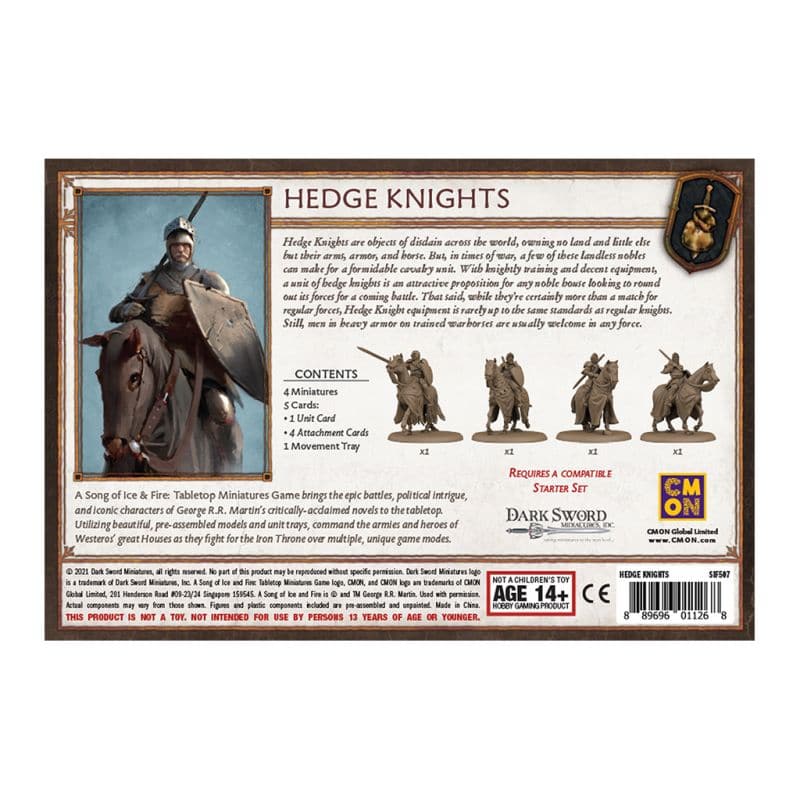 Hedge Knights A Song of Ice and Fire (Anglais)