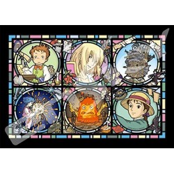 GHIBLI - Le château ambulant - Puzzle vitrail 18x25cm
