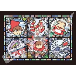 GHIBLI - Ponyo sur la falaise - Puzzle vitrail 18x25cm
