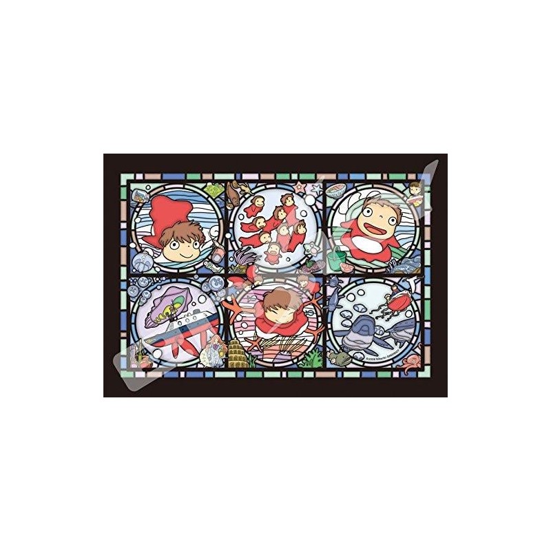 GHIBLI - Ponyo sur la falaise - Puzzle vitrail 18x25cm