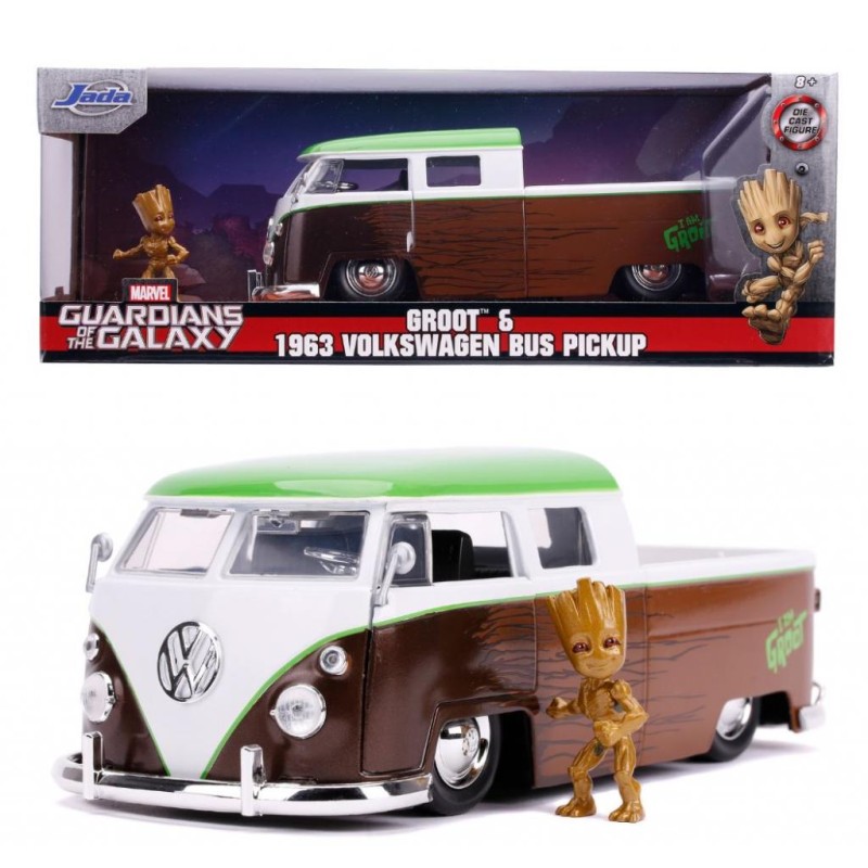 GUARDIENS DE LA GALAXIE - Groot 1963 VW Bus Pickup - 1:24