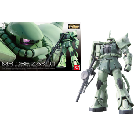 GUNDAM - RG 1/144 MS-06F Zaku II - Model Kit 13cm
