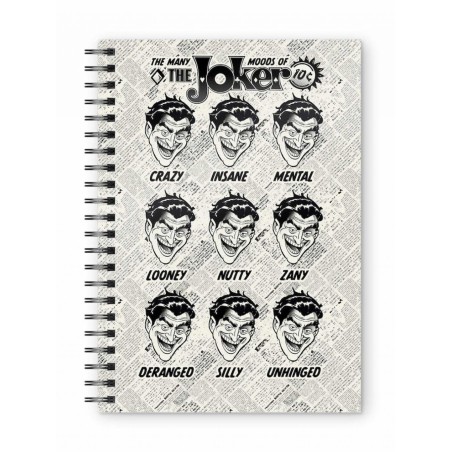 DC COMICS - Joker Faces - Notebook spirale A5