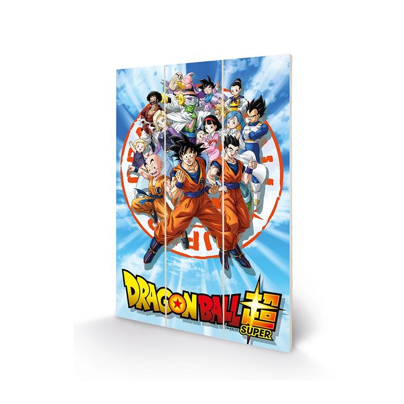 DRAGON BALL Z - Goku & the Z Fighters - Impression sur bois 20x29.5