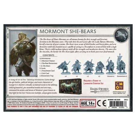 Mormont She-Bears A Song Of Ice and Fire Miniatures Exp (Anglais)
