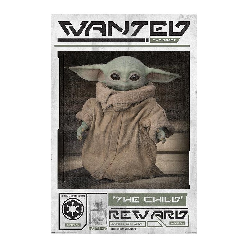 STAR WARS - The Mandalorian - Poster 61X91 - Wanted the Child