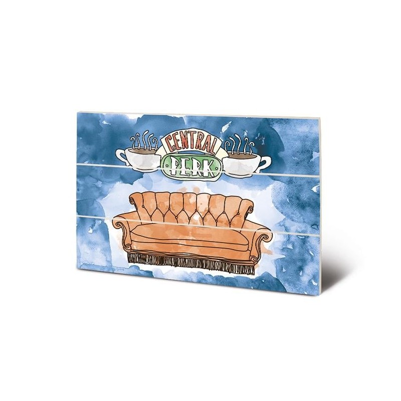 FRIENDS - Central Perk Sofa - Impression sur bois 20x29.5
