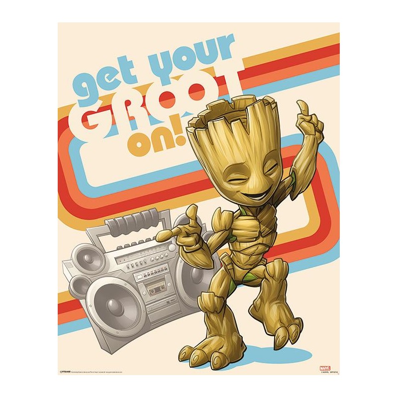 MARVEL - Mini Poster 40X50 - Guardian of the Galaxy Get Your Groot On