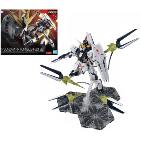 GUNDAM - Model Kit RG 1/144 - Gundam NU FIN Funnel Effect Set - 19.3cm