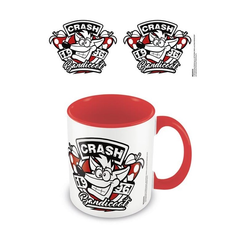 CRASH BANDICOOT - 1996 Emblem - Mug intérieur coloré 315ml