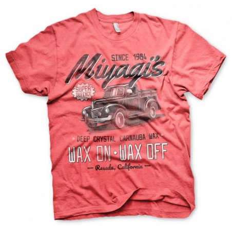 KARATE KID - T-Shirt Miyagi's Super Defence Waxing - Red (S)