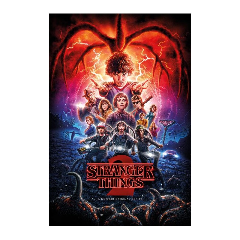 STRANGER THINGS - Poster 61x91 - Saison 2