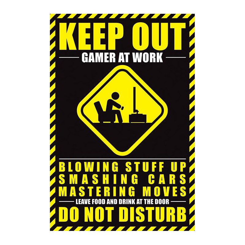 GAMERS - Poster 61X91 - Gamer at Work