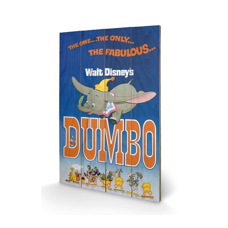 DISNEY - Dumbo - Impression sur bois 40x59cm