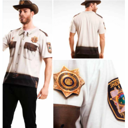 T-Shirt COSPLAY Theme WALKING DEAD - Sheriff (M)