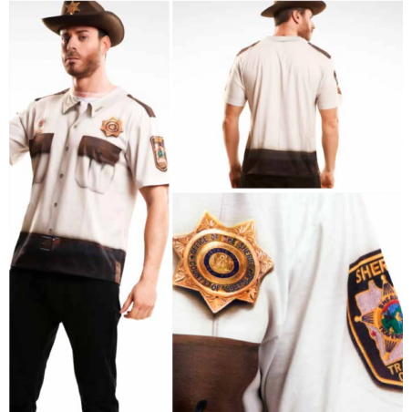 T-Shirt COSPLAY Theme WALKING DEAD - Sheriff (M)