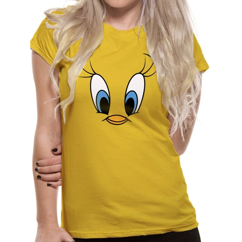LOONEY TUNES - T-Shirt IN A TUBE- Tweety Face GIRL (XL)