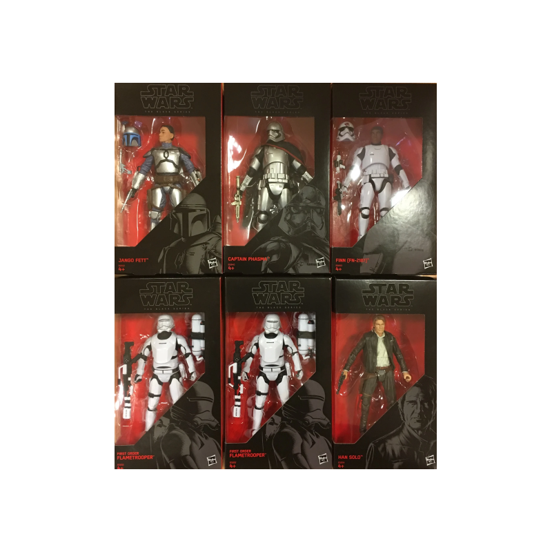 STAR WARS The Black Series - Episode 7 Wave 1 (Box of 6)