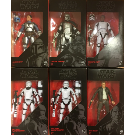 STAR WARS The Black Series - Episode 7 Wave 1 (Box of 6)