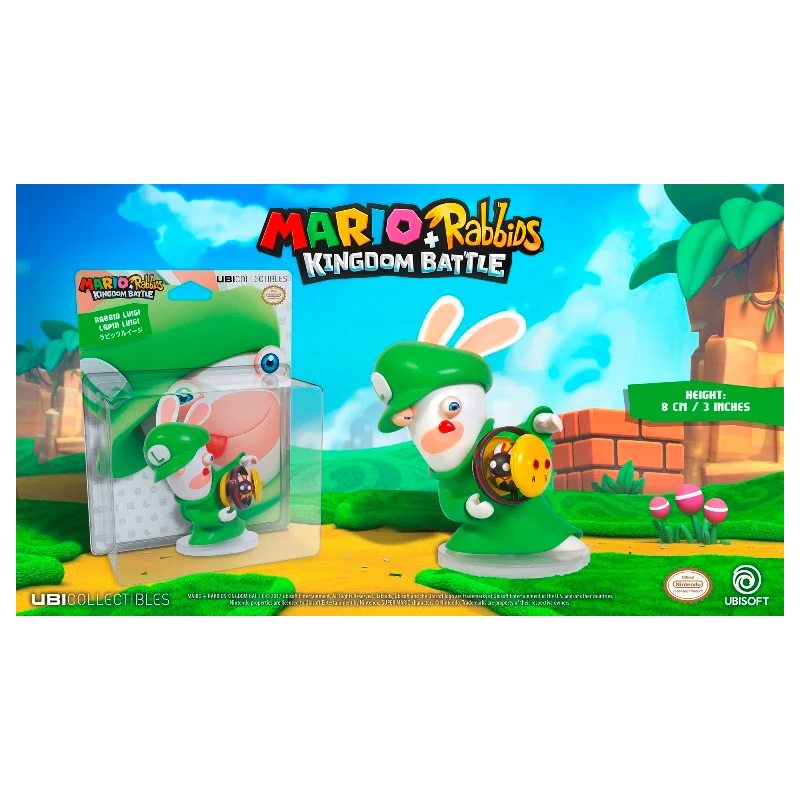 MARIO + RABBIDS KINGDOM - Figurine 3 inch Rabbit Luigi (Ubisoft)