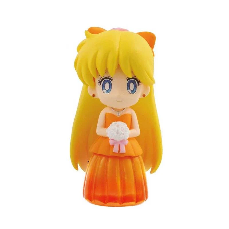 SAILOR MOON - Clear Colored Sparkle Dress Figure - Sailor Venus - 6cm