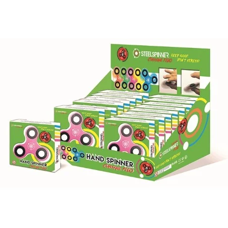 STEELSPINNER - HAND FINGER - Display Classic FLUO 16pces