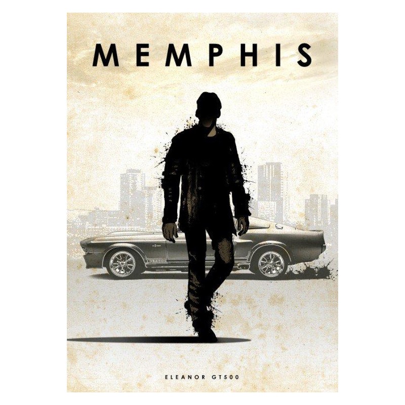 CAR LEGEND - Magnetic Metal Poster 45X32 - Memphis