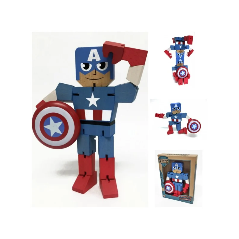 MARVEL - Wooden Figure - Captain America - 20Cm