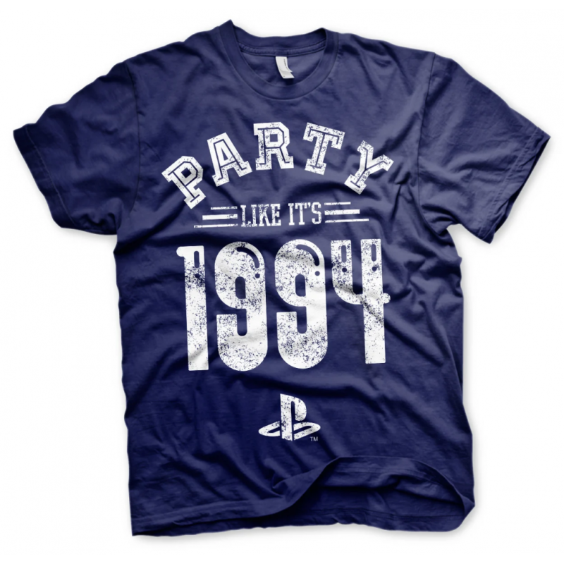 PLAYSTATION - T-Shirt Party Like It's 1994 - MARINE (L)