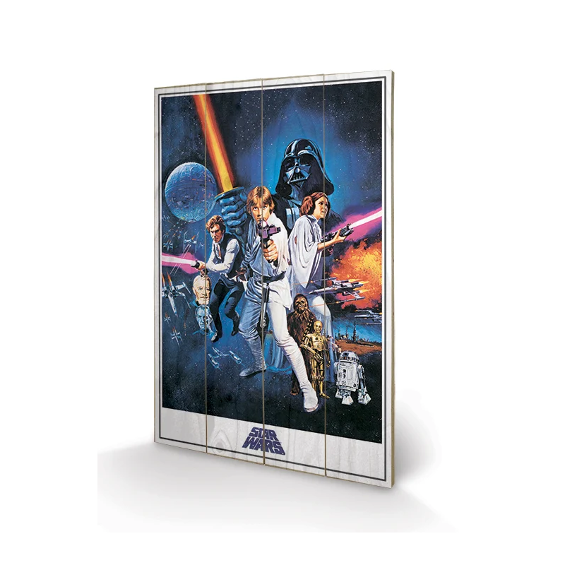 STAR WARS - A New Hope - Impression sur bois 40x59cm