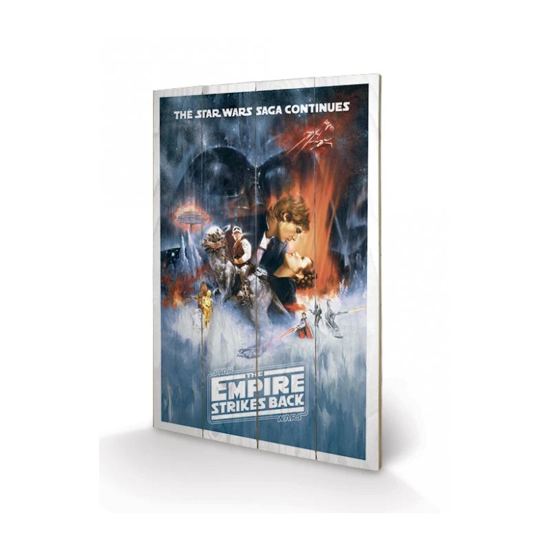 STAR WARS - Empire Strike Back - Impression sur bois 40x59cm