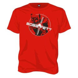 STAR WARS - T-Shirt Boba Fett Bounty Hunter - Red (S)