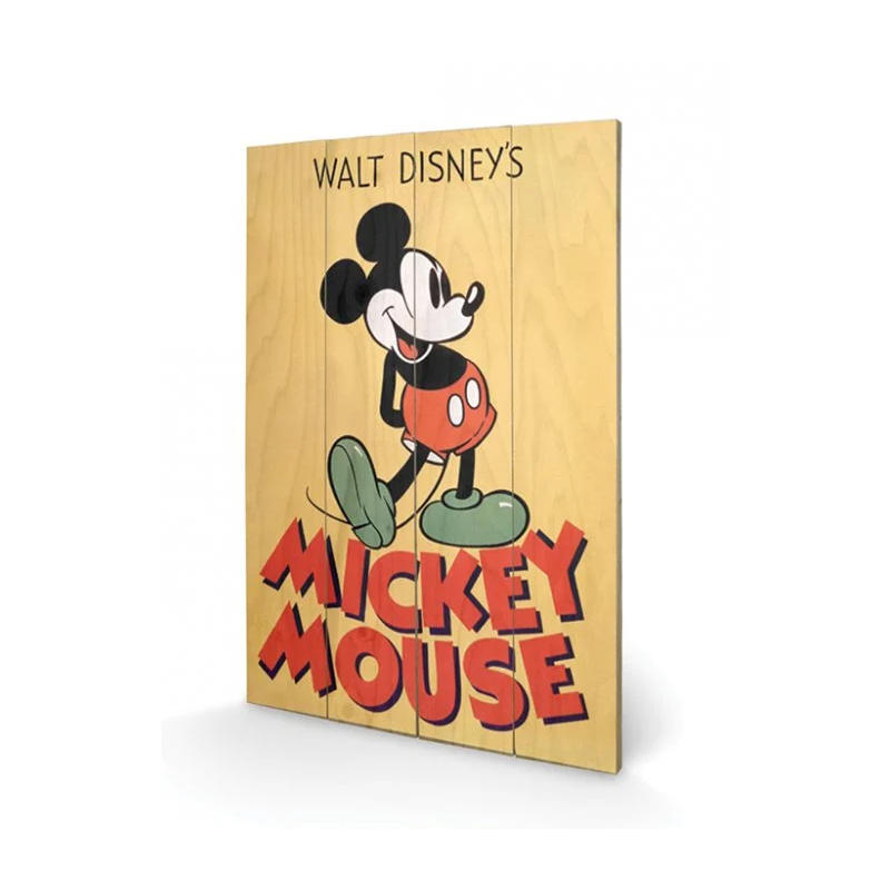 DISNEY - Mickey Mouse Color - Impression sur bois 40x59cm