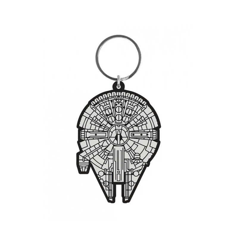 STAR WARS - Porte-Clés Caoutchouc - Millenium Falcon 6 Cm