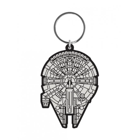 STAR WARS - Porte-Clés Caoutchouc - Millenium Falcon 6 Cm