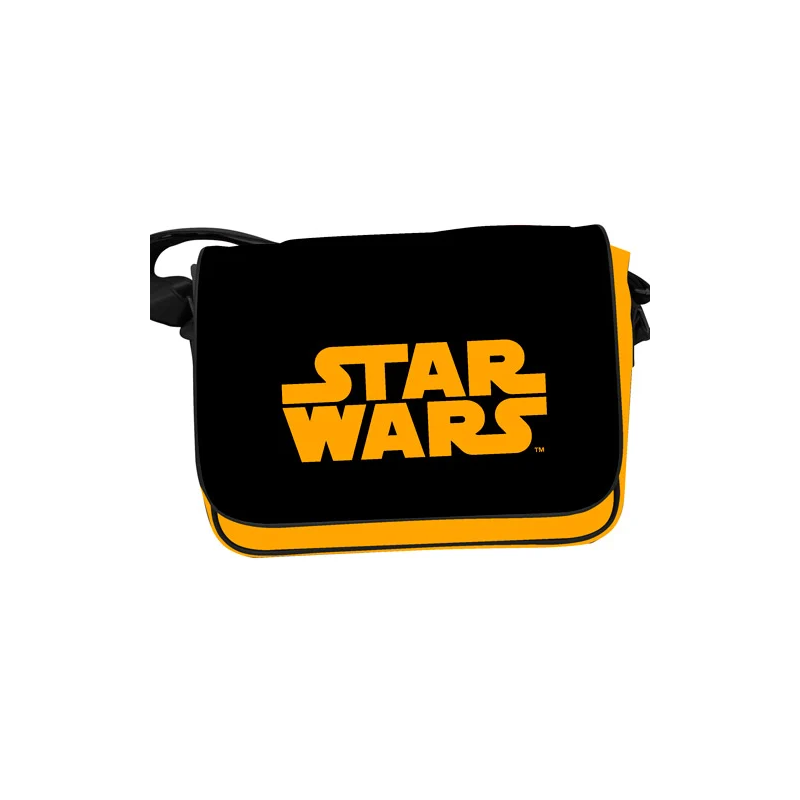 STAR WARS - Messenger Bag W/Flap - ORANGE LOGO