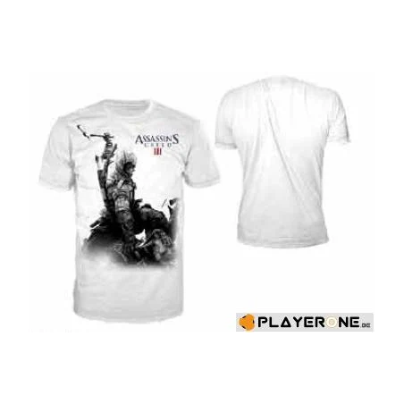 ASSASSIN'S CREED 3 - T-Shirt White - Connor Smash (S)
