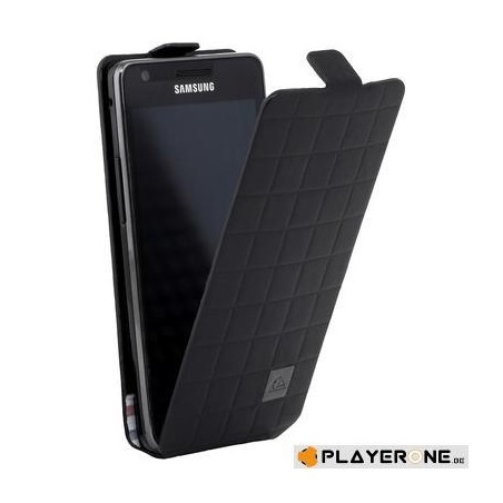 QUIKSILVER - Leather Case Black With Flag Galaxy SII