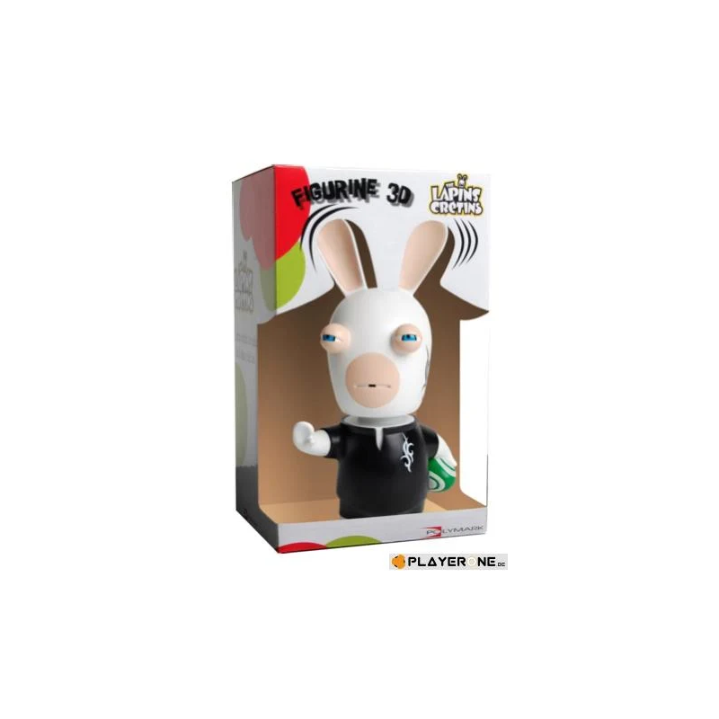 LAPINS CRETINS - Figurine 3D Lapin Rugby  ( 21 cm )